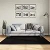 Image de vidaXL Tapis HUARTE à poils courts doux et lavable noir 160x160 cm