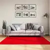 Image de vidaXL Tapis HUARTE à poils courts doux et lavable rouge 160x160 cm