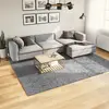 Image de vidaXL Tapis shaggy PAMPLONA poils longs moderne gris 200x280 cm