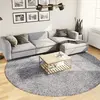 Image de vidaXL Tapis shaggy PAMPLONA poils longs moderne bleu Ø 280 cm