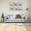 Image de vidaXL Tapis shaggy à poils longs moderne crème et noir 100x200 cm