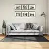 Image de vidaXL Tapis IZA poils courts style scandinave anthracite 120x170 cm