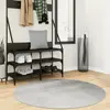 Image de vidaXL Tapis IZA poils courts style scandinave gris Ø 120 cm