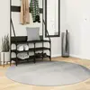 Image de vidaXL Tapis IZA poils courts style scandinave gris Ø 160 cm