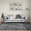 Image de vidaXL Tapis OVIEDO à poils courts anthracite 200x200 cm