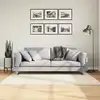 Image de vidaXL Tapis OVIEDO à poils courts beige 120x120 cm