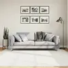 Image de vidaXL Tapis OVIEDO à poils courts crème 200x200 cm