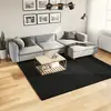 Image de vidaXL Tapis OVIEDO à poils courts noir 240x240 cm