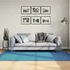 Image de vidaXL Tapis OVIEDO à poils courts turquoise 140x200 cm