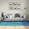 Image de vidaXL Tapis OVIEDO à poils courts turquoise 160x230 cm