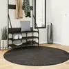 Image de vidaXL Tapis ISTAN à poils longs aspect brillant anthracite Ø 160 cm
