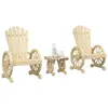 Image de vidaXL Salon de jardin 3 pcs bois de sapin massif