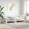 Image de vidaXL Lit coulissant sans matelas blanc 2x(90x190) cm bois massif
