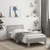 Image de vidaXL Cadre de lit sans matelas avec tête de lit 90x200 cm