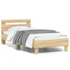 Image de vidaXL Cadre de lit sans matelas avec tête de lit 90x190 cm