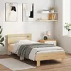Image de vidaXL Cadre de lit sans matelas avec tête de lit 75x190 cm