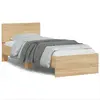 Image de vidaXL Cadre de lit sans matelas avec tête de lit 90x190 cm