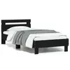 Image de vidaXL Cadre de lit sans matelas avec lumières LED noir 75x190 cm