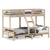 Image de vidaXL Lit superposé sans matelas 80x200/120x200 cm bois massif