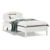Image de vidaXL Cadre de lit sans matelas blanc 75x190 cm bois de pin massif