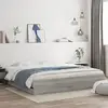 Image de vidaXL Cadre de lit avec tiroirs sans matelas sonoma gris 200x200 cm