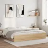 Image de vidaXL Cadre de lit avec tiroirs sans matelas chêne sonoma 180x200 cm
