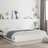 Image de vidaXL Cadre de lit avec tiroirs sans matelas blanc 160x200 cm