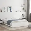 Image de vidaXL Cadre de lit avec tiroirs sans matelas blanc 140x200 cm