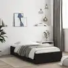 Image de vidaXL Cadre de lit avec tiroirs sans matelas noir 90x200 cm