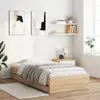 Image de vidaXL Cadre de lit avec tiroirs sans matelas chêne sonoma 90x200 cm