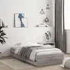 Image de vidaXL Cadre de lit avec tiroirs sans matelas sonoma gris 90x200 cm