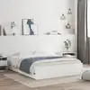 Image de vidaXL Cadre de lit avec tiroirs sans matelas blanc 140x190 cm