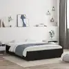 Image de vidaXL Cadre de lit avec tiroirs sans matelas noir 140x190 cm