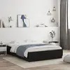 Image de vidaXL Cadre de lit avec tiroirs sans matelas noir 120x190 cm