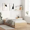 Image de vidaXL Cadre de lit avec tiroirs sans matelas chêne sonoma 90x190 cm