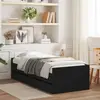 Image de vidaXL Cadre de lit avec tiroirs sans matelas noir 90x190 cm