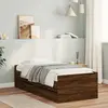 Image de vidaXL Cadre de lit sans matelas chêne marron 75x190 cm