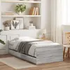 Image de vidaXL Cadre de lit avec tiroirs sans matelas sonoma gris 90x190 cm