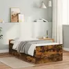 Image de vidaXL Cadre de lit sans matelas chêne fumé 75x190 cm