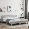 Image de vidaXL Cadre de lit sans matelas sonoma gris 200x200 cm