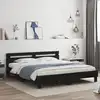 Image de vidaXL Cadre de lit sans matelas noir 180x200 cm