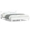 Image de vidaXL Cadre de lit sans matelas blanc 150x200 cm