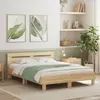 Image de vidaXL Cadre de lit sans matelas chêne sonoma 150x200 cm