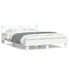 Image de vidaXL Cadre de lit sans matelas blanc 140x200 cm