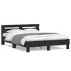 Image de vidaXL Cadre de lit sans matelas noir 140x200 cm