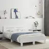 Image de vidaXL Cadre de lit sans matelas blanc 120x200 cm