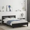 Image de vidaXL Cadre de lit sans matelas noir 120x200 cm
