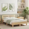 Image de vidaXL Cadre de lit sans matelas chêne sonoma 120x200 cm