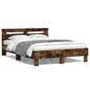 Image de vidaXL Cadre de lit sans matelas chêne fumé 120x200 cm