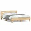 Image de vidaXL Cadre de lit sans matelas chêne sonoma 140x190 cm